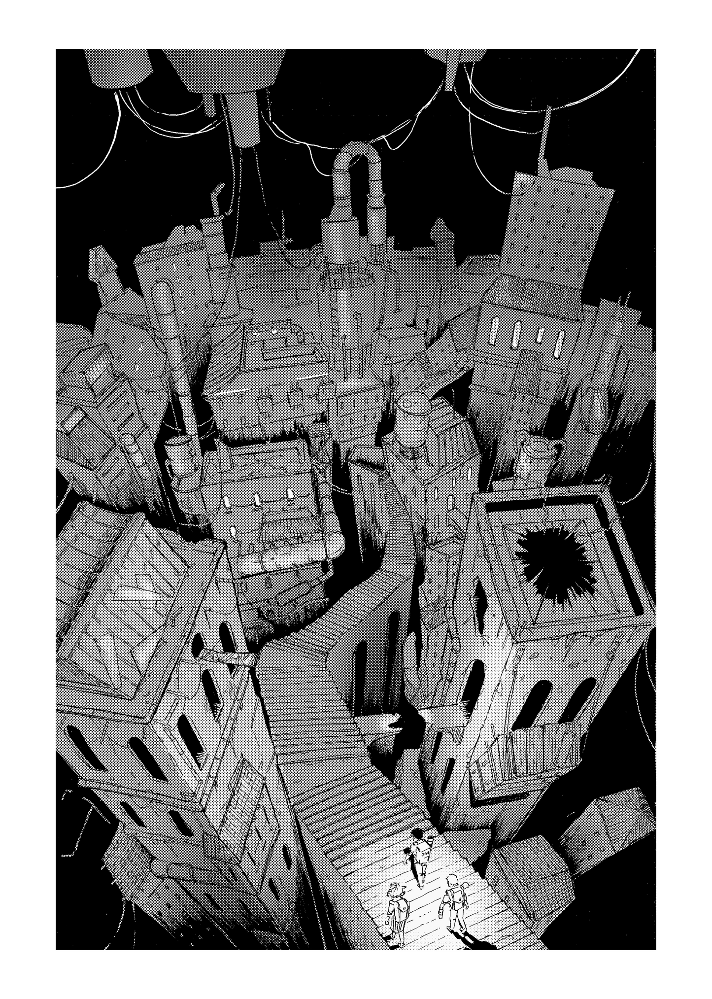 City Below-A4 art print